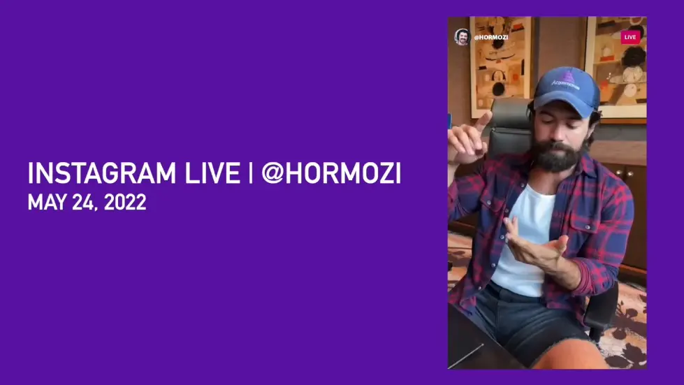 Alex Hormozi: How I built a 1.2M follower audience in 6 months 014