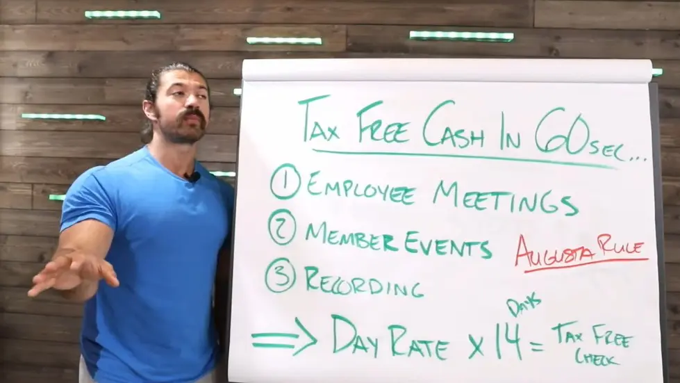 Alex Hormozi: How the rich avoid paying taxes - the Augusta Rule LOOPHOLE 003