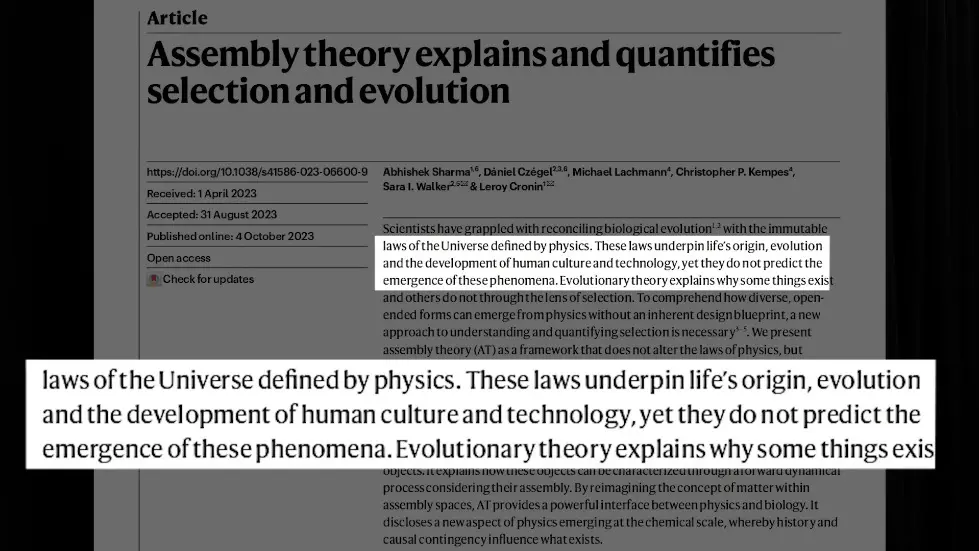 Lee Cronin: Controversial Nature Paper on Evolution of Life and Universe | Lex Fridman Podcast #404 025